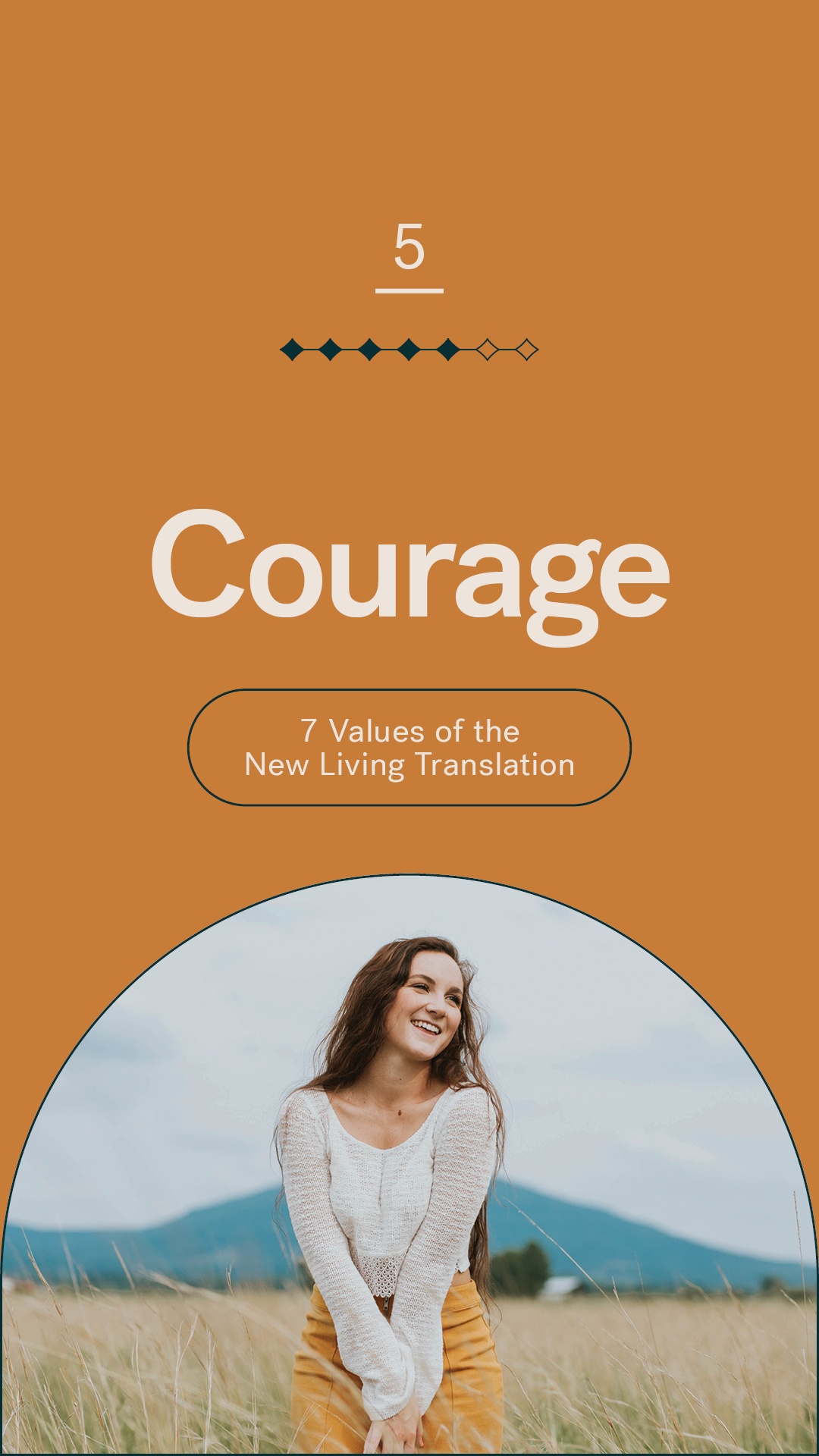 New Living Translation Principle 5: Courage – New Living Translation