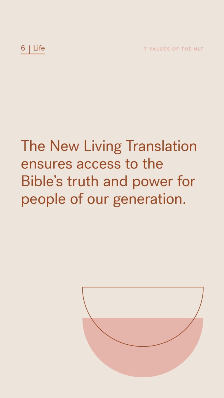 New Living Translation Principle 6 Life New Living Translation   NLT WhyNLT IG Stories4Value  768x1365 