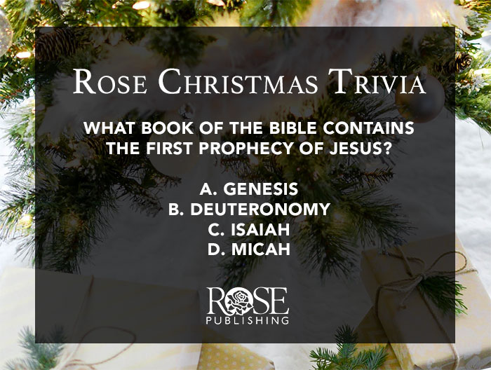 What book of the Bible contains the first prophecy of Jesus?
