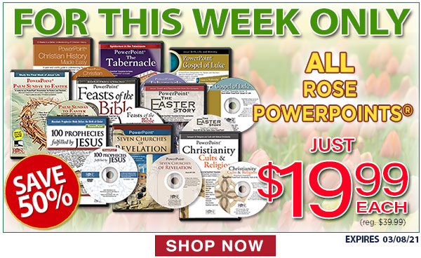 For This Week Only: ALL Rose Powerpoints Just $19.99 each!